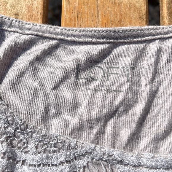 Ann Taylor Loft Lace front shirt - Picture 2 of 4